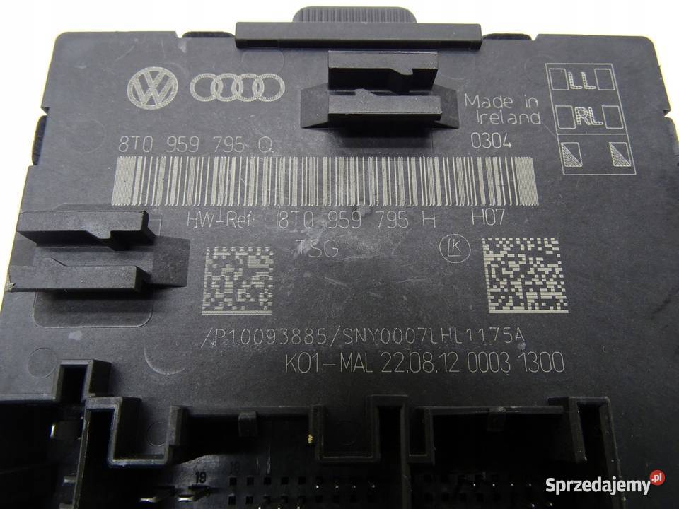 MODUŁ STEROWNIK DRZWI TYŁ TYLNY 8T0959795H AUDI