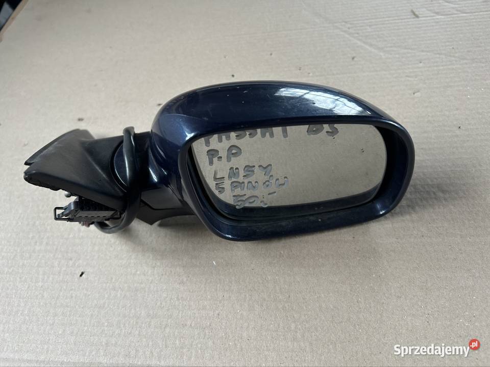 Lusterko pasażera Passat b5 b5fl niebieskie LN5Y Grudziądz