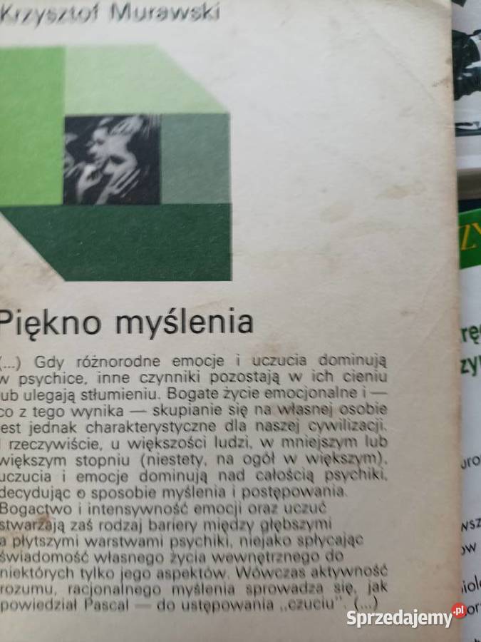 Piękno myślenia książki Warszawa księgarnia Rok wydania 1986