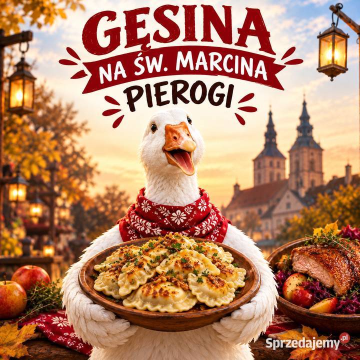 Pierogi ręcznie lepione z pieczoną Gęsią i Bielsko-Biała