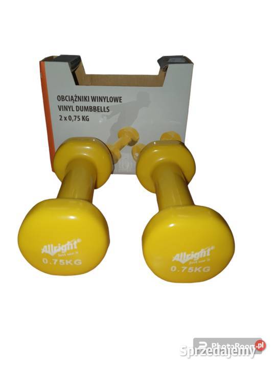 Hantle winylowe fitness 2 x 075 Dębica sprzedam