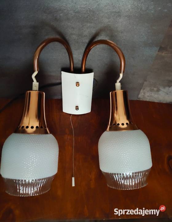 Kinkiet lampa MidCentury vintage wielkopolskie