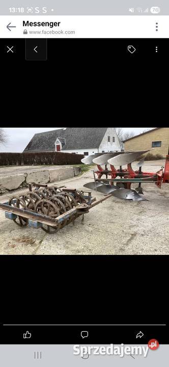 Pług kverneland 3skiby z wałem sprężyna resor Skrzydłowo
