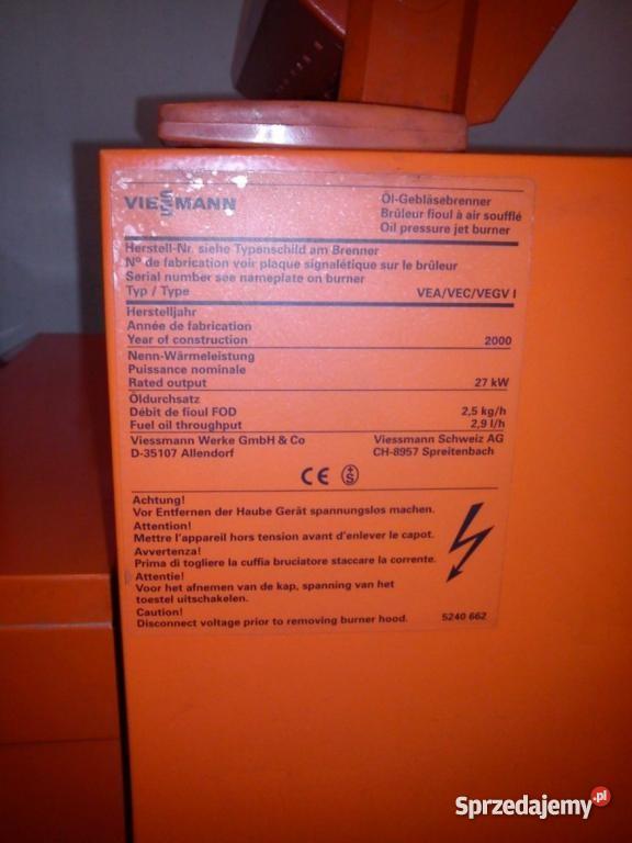 Viessmann Piec Kocioł Olejowy 27 kW Unomatik Rybiny