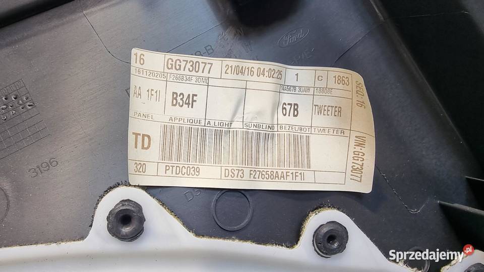 TAPICERKA BOCZEK DRZWI PRAWY TYŁ TYLNY FORD sprzedam