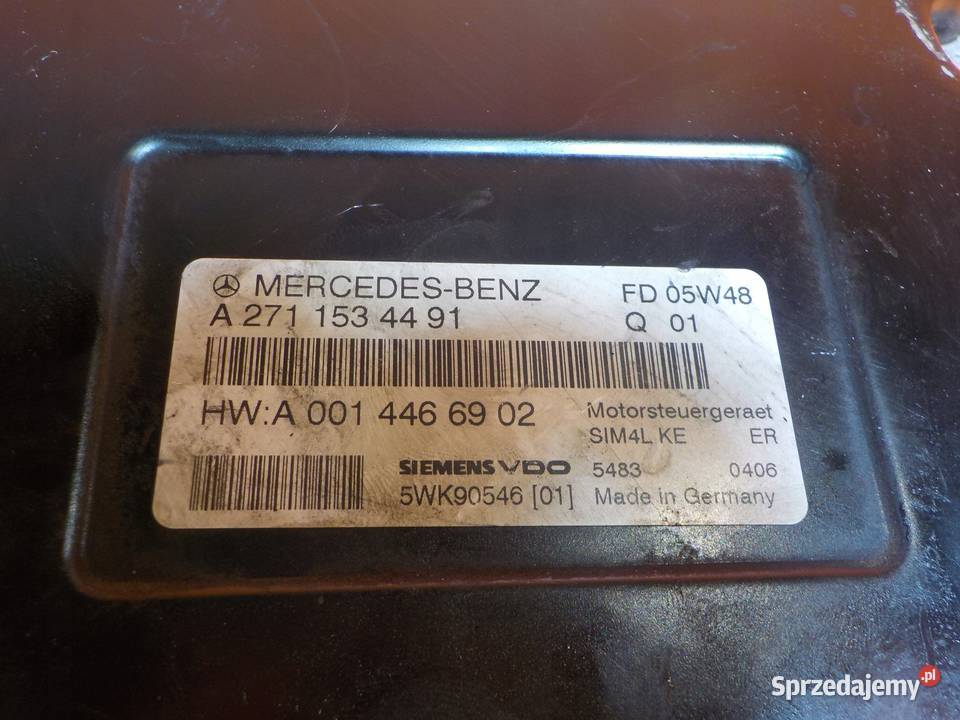 MERCEDES W203 C160K 18 B 07r 271 sterownik