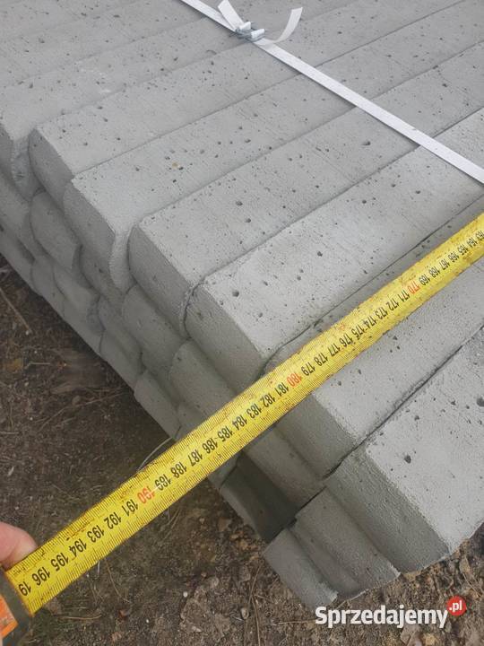 słupki betonowe Długość 180 mb Karmanowice