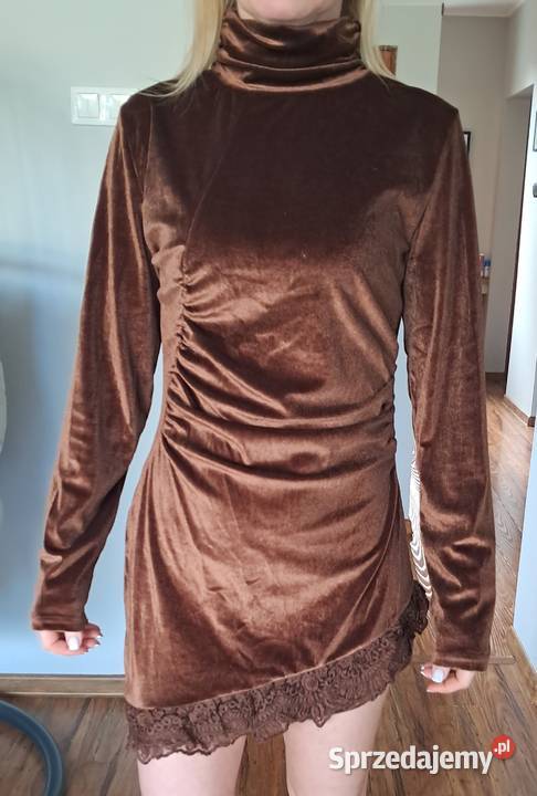 nowa brązowa sukienka w rozmiarze M brak metki Sandomierz