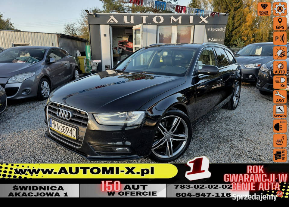 Audi A4 LIFT 30 TDI Duża Navi Ledy Skóra SLINE tempomat A4 Świdnica