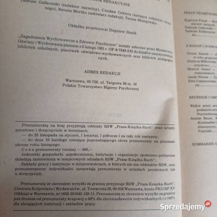 Zagadnienia wychowawcze książki wysyłka Gdańsk