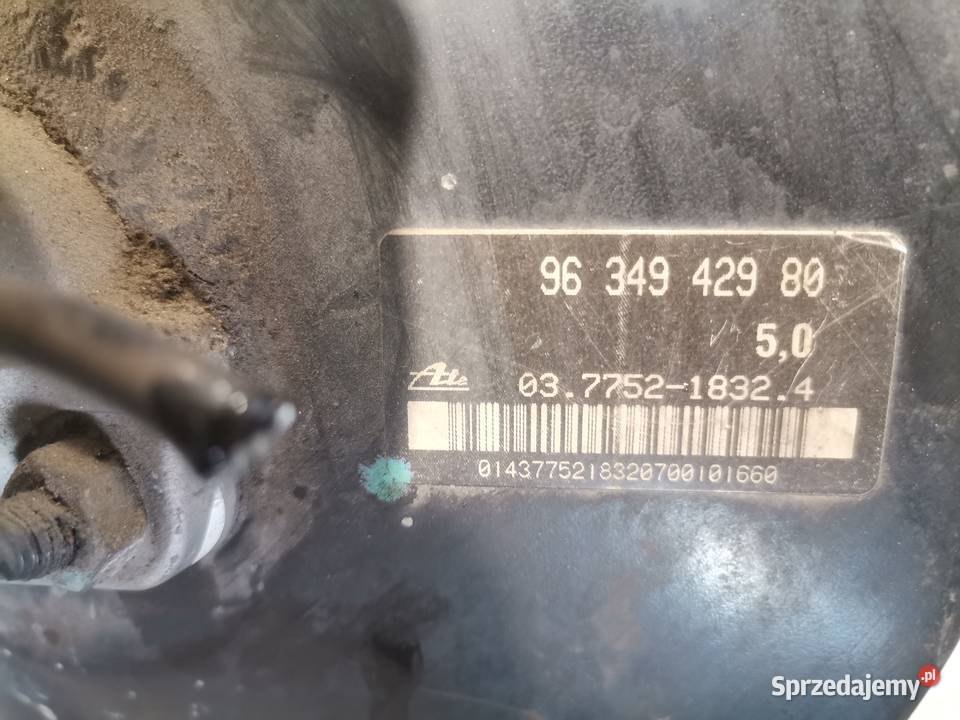 PEUGEOT 206 20 HDI POMPA HAMULCOWA SERVO Nowy Sącz sprzedam