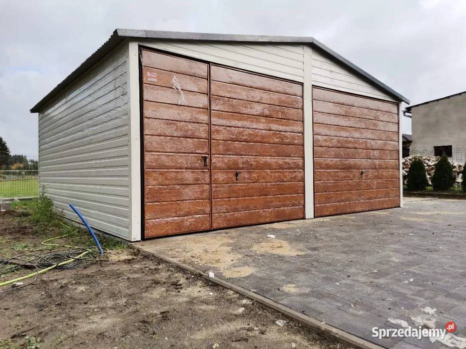 MONTAŻ  Garaż Blaszany Dwuspadowy Magazyn 30m2 Biała Podlaska