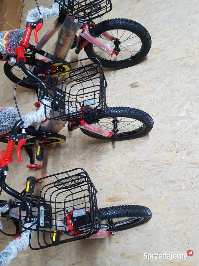Rowerek my bike czerwono czarny 16 4 lata Dziecięce wielkopolskie Głogowa