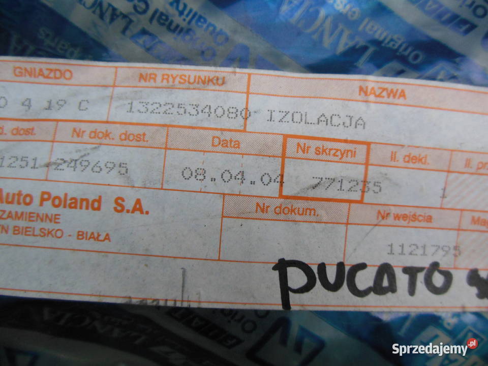 Fiat Ducato 94 Prawa izolacja dźwiękoszczelna śląskie Kozy sprzedam