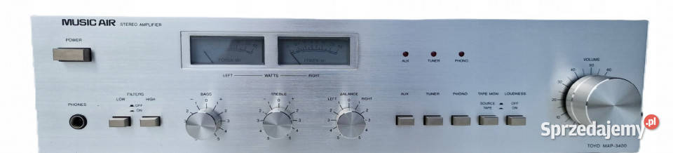 Wzmacniacz vintage Music air MAP3400 MAP 3400 VU Audio Międzychód