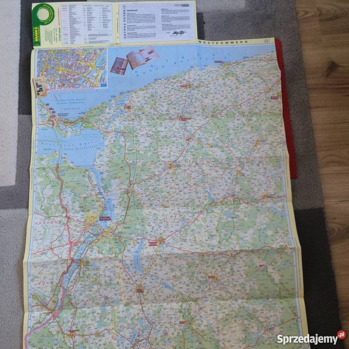 900 Sześć Map Polski zachodniopomorskie Szczecin