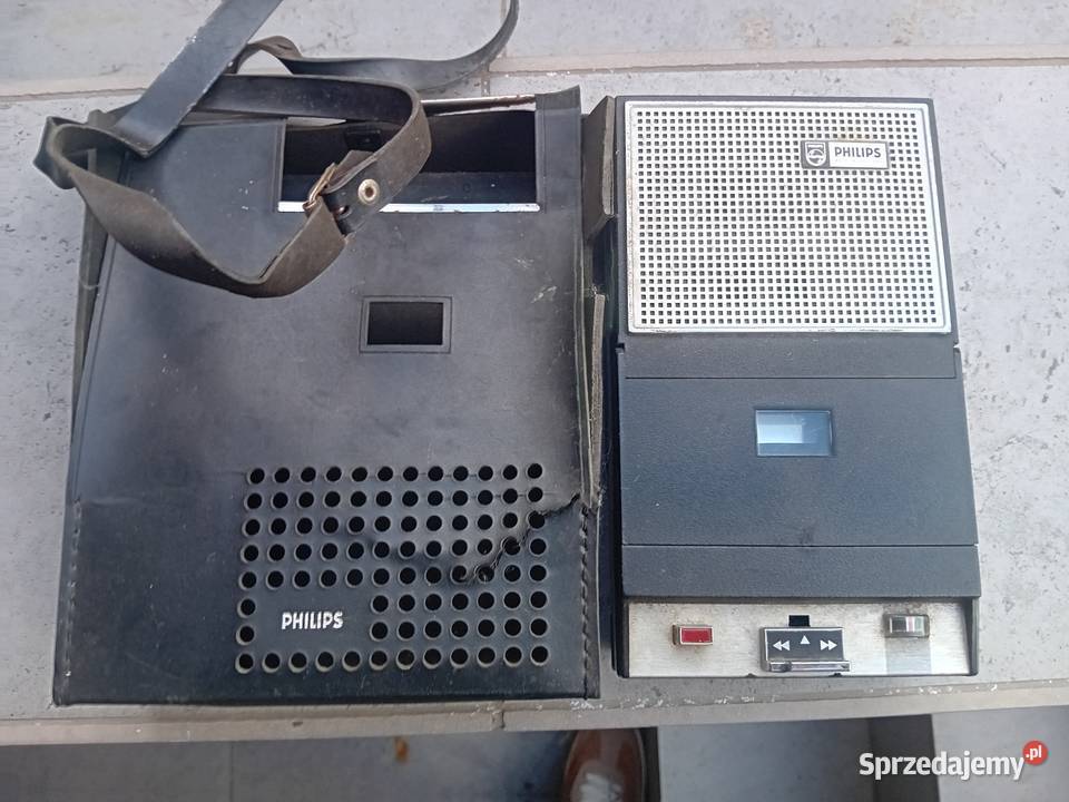 Kultowy dyktafon Philips na kasety z lat 80 tych Wołów