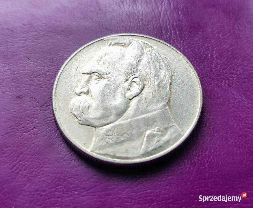 Moneta II RP 10 1936 PIŁSUDSKI Srebro Oryginał Kolekcje Pruszków