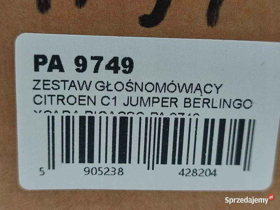 ZESTAW GŁOŚNOMÓWIĄCY CITROEN C1 JUMPER BERLINGO