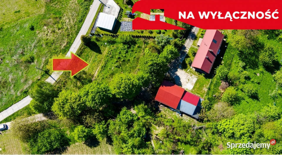 Działka budowlana 820 m2 małopolskie Zawada