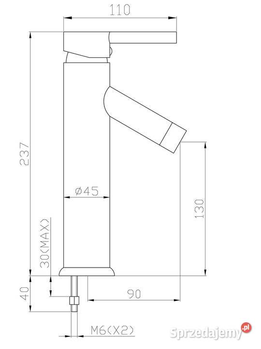 Kran do łazienki bateria umywalkowa stojąca łódzkie Łódź