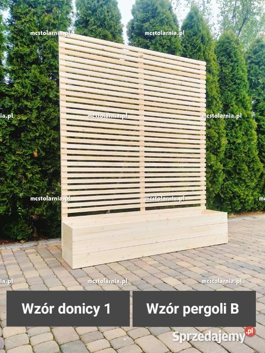 donica z pergolą płot plotek żaluzja pergola Warszawa sprzedam