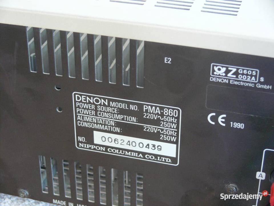Wzmacniacz Denon PMA860 sprawny Vintage WYSYŁKA podkarpackie Jasło