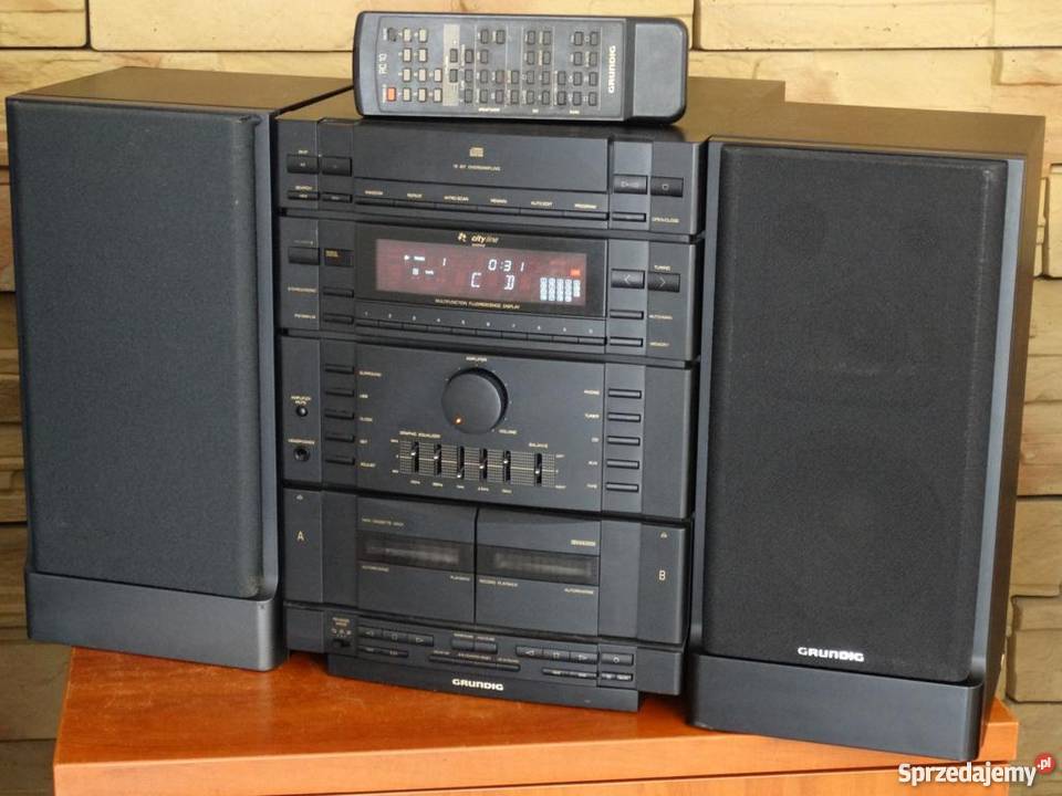Wieża Grundig pilot kolumny mocna sprawna i Jasło