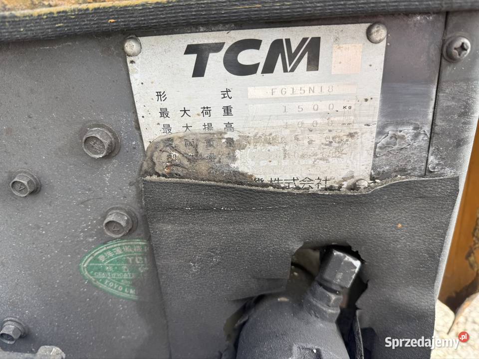 Wózek widłowy TCM FG15N18 LPG Przeworsk