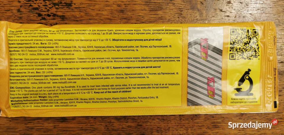 Paski na warroze Varolom podkarpackie Przemyśl