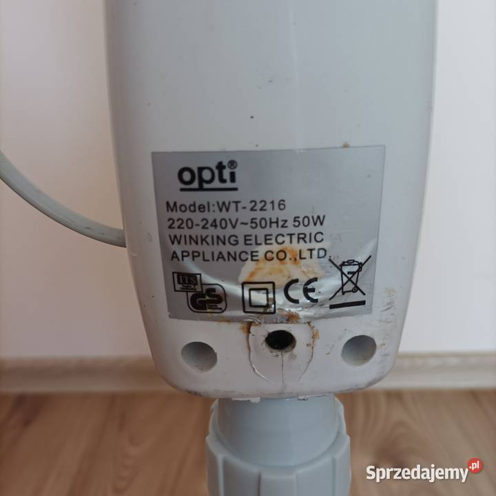 Wiatrak wentylator przenośny Opti model WT 2216 Wentylatory Stronie Śląskie sprzedam