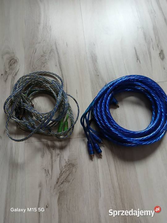 Kabel wzmacniacza car audio 2 sztuki 5 metry Wzmacniacze podkarpackie Tarnobrzeg sprzedam