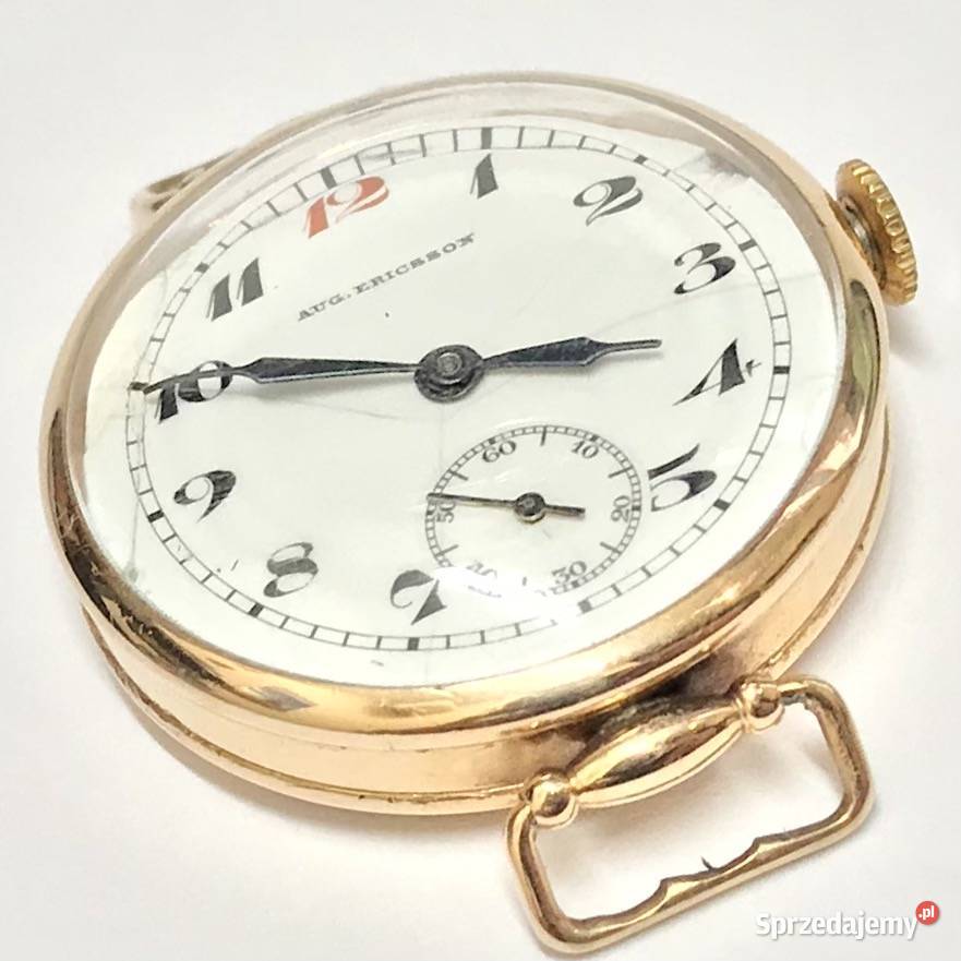 AUGUST ERICSSON Złoty zegarek 14K ANTYCZNY Warszawa