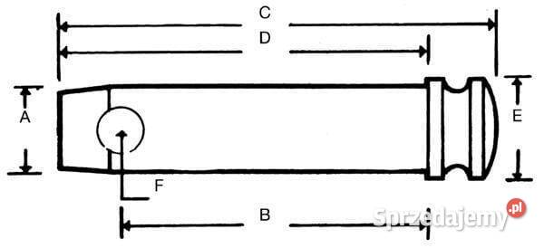Sworzeń łącznika górnego 32x98 mm VLK7017 Kamionna