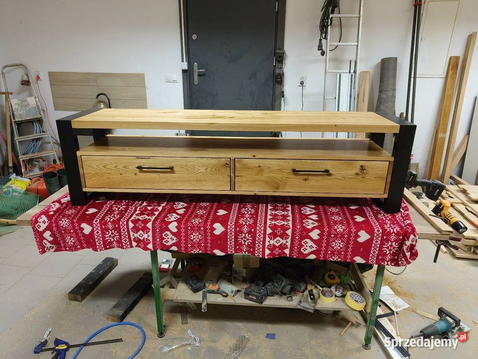 Szafka RTV lity dąb 120200 Loft Rzeszów