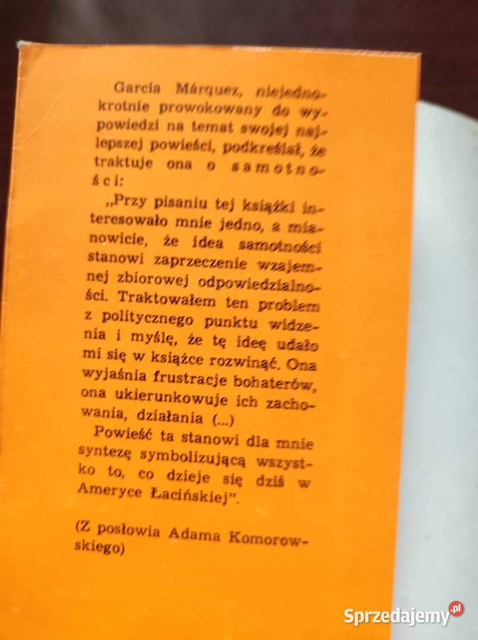 Sto lat samotności Cien aos de soledad Gabriel Kielce sprzedam