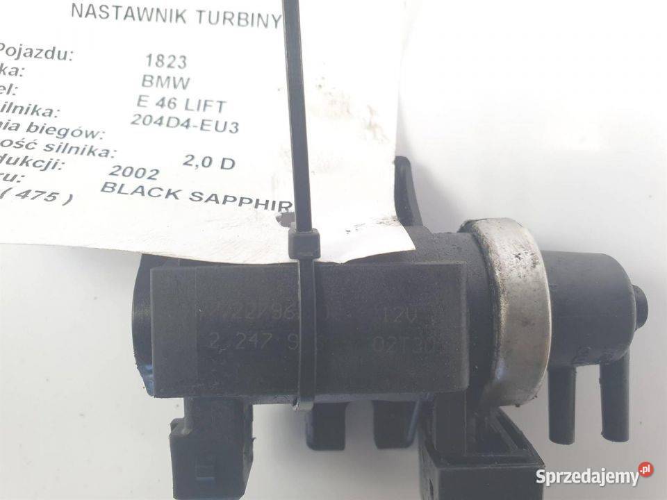 NASTAWNIK TURBINY BMW E 46 LIFT 2247906 kujawsko-pomorskie Lipno