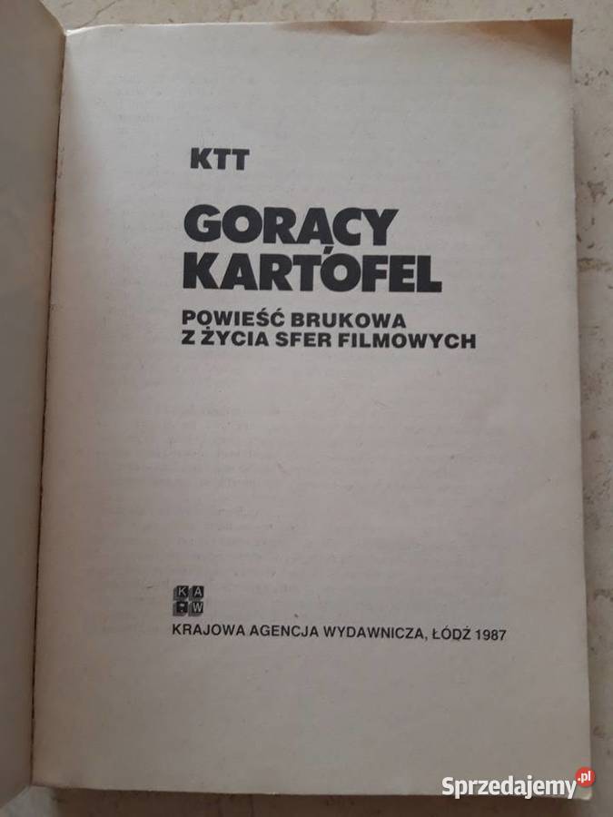 Gorący Kartofel powieść brukowa z życia sfer Bielsko-Biała