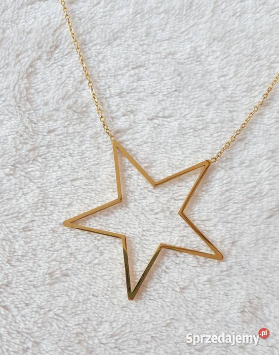 Nowy łańcuszek naszyjnik zawieszka gwiazda Szczecin