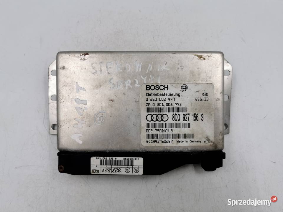 Sterownik Skrzyni Biegów Audi A4 18T 8D0927156S mazowieckie Wyszków