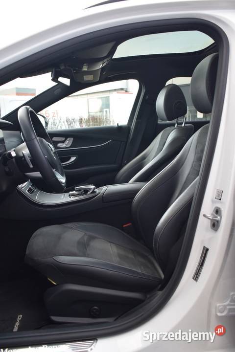 Mercedes E220d 4 matic AMG biała perła asystent pasa ruchu Komorniki sprzedam