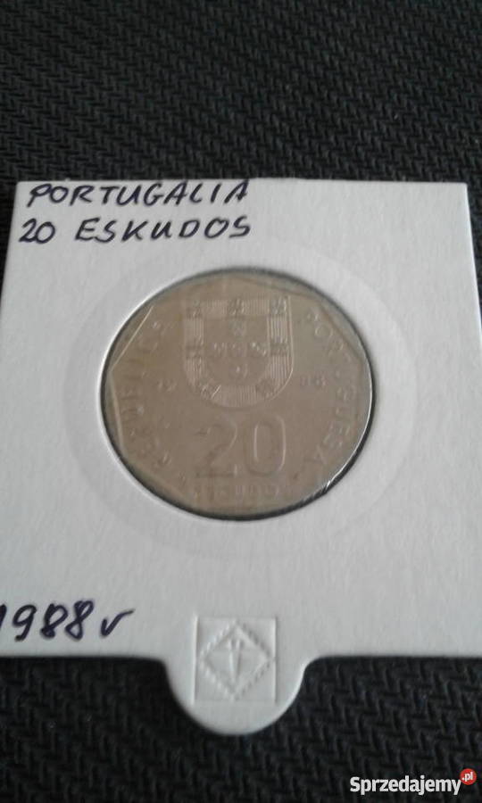 20 Escudo 1988 rPortugalia Konin
