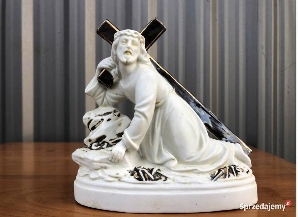 ANTYK FIGURKA Jezus łódzkie Łowicz