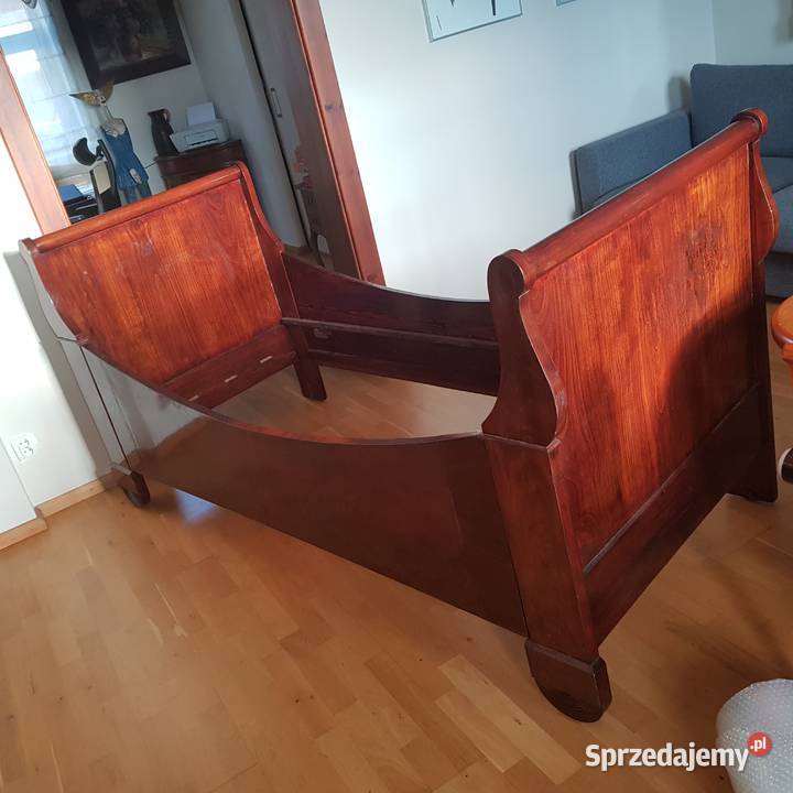 Łóżko biedermeier Wilno mazowsze ok 1800