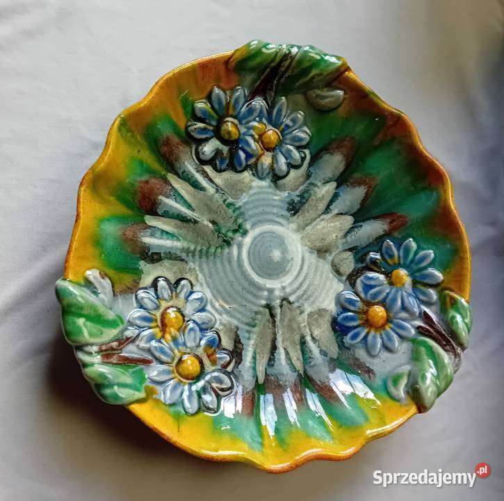 Ceramiczna misa owocarka majolika Niemcy około Koźminek