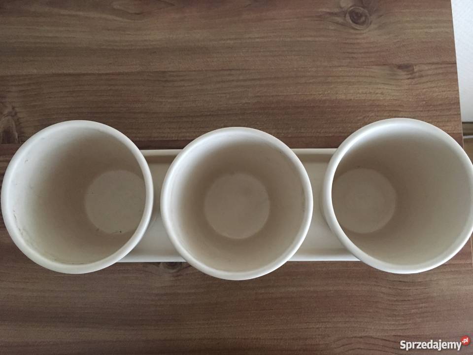 Doniczka 3 sztuki różowa w kwiaty Doniczki Warszawa sprzedam