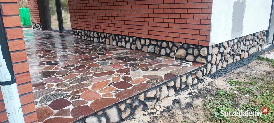 Kamień polny cięty w plastry wykonawstwo Gorzów Wielkopolski