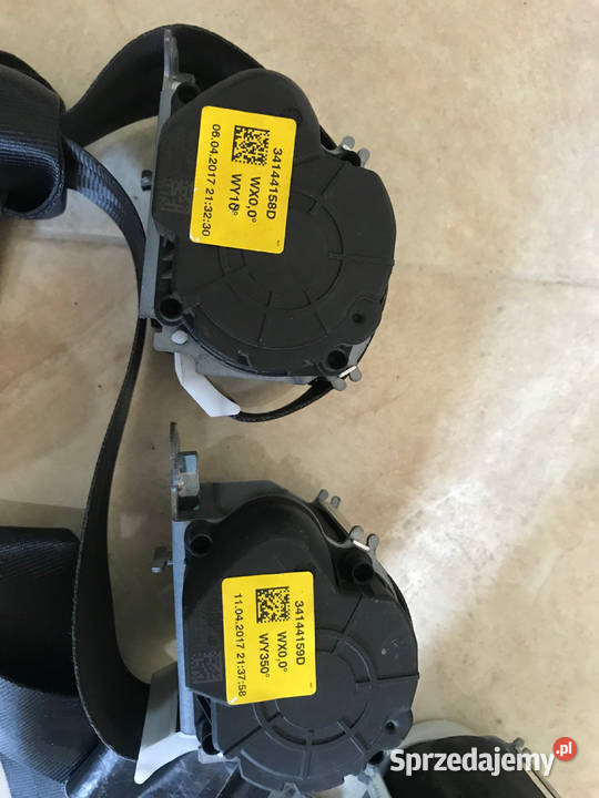 Pasy bezpieczenstwa tylne tył drugi trzeci rząd Części montażowe Barwałd Dolny