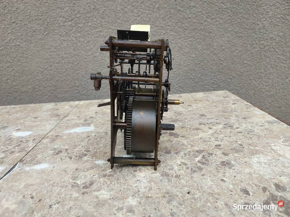 712 Mechanizm starego zegara ściennego Dufa P46 Tczew