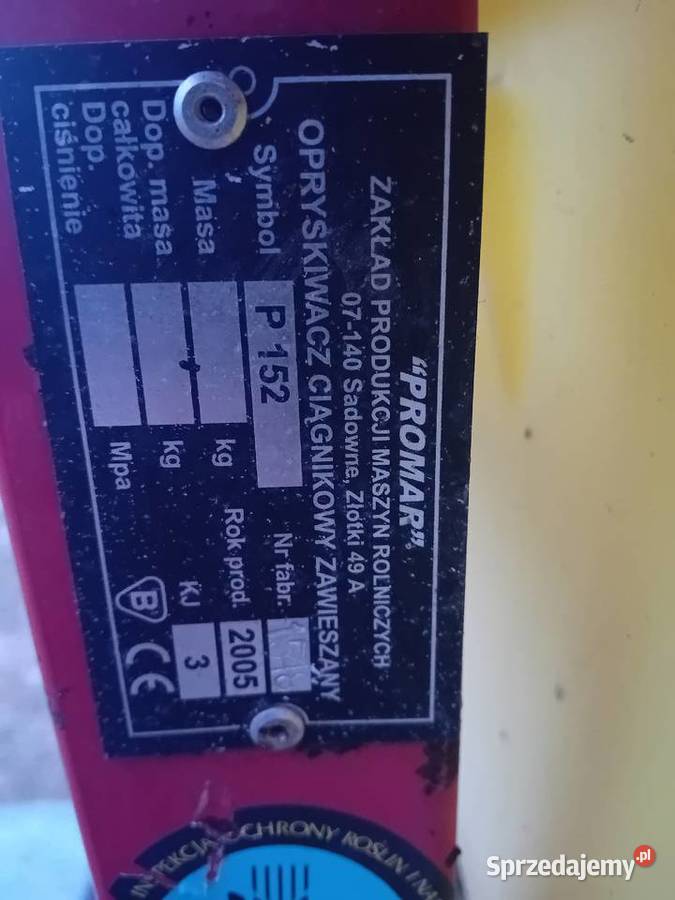 Opryskiwacz 400l lance 10m Ryki